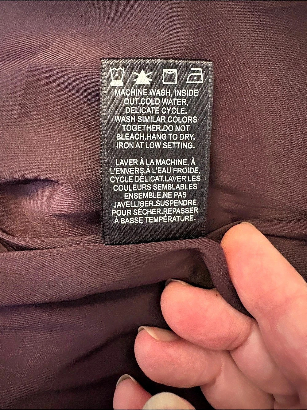 RW&CO. Midi Tie Waist Skirt in Plum Size 6 Like New - Picture 8 of 9